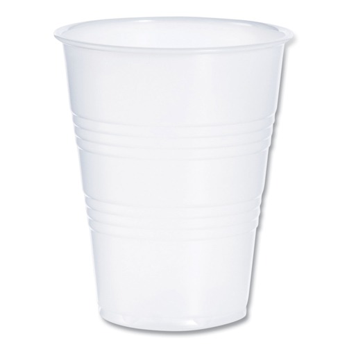 Just Launched | Dart Y9 9 oz. High-Impact Polystyrene Cold Cups - Translucent (2500/Carton) image number 0