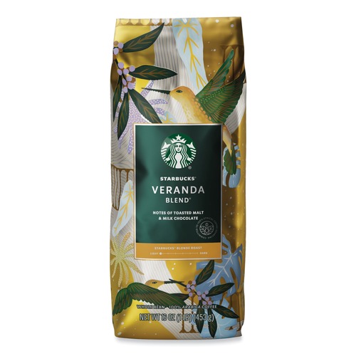Coffee | Starbucks 12523486 1 lbs. Bag Whole Bean Veranda Blend Coffee image number 0