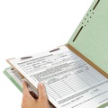 File Folders | Smead 13723 2 in. Expansion Recycled Pressboard 4-Fastener Classification Folders - Letter Size/Gray-Green (10/Box) image number 4