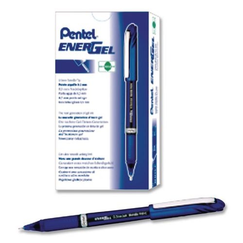 Pens | Pentel BLN25-C EnerGel NV Fine 0.5 millimeter Stick Gel Pen - Blue Ink/Barrel (1-Dozen) image number 0
