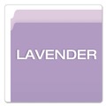 File Folders | Pendaflex 152 LAV Colored Straight Tab File Folders - Letter Size, Lavender (100/Box) image number 4