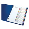 Dividers & Tabs | Avery 11844 Ready Index 11 in. x 8.5 in. 26-Tab A to Z Customizable TOC Dividers - White/Multicolor Tabs (1-Set) image number 2