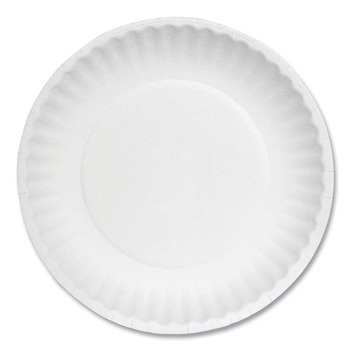 PRODUCTS | AJM Packaging Corporation 40111 6 in. Diameter Paper Plates - White (100/Pack, 10 Packs/Carton)