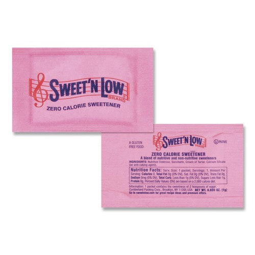 Condiments | Sweet'N Low 4480050150 1 Gram Packet Zero Calorie Sweetener (400 Packet/Box, 4 Box/Carton) image number 0