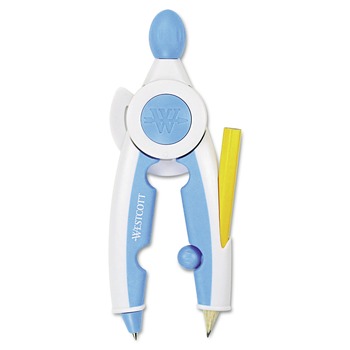 Westcott 14377 10 in. Soft Touch School Compass with Antimicrobial Product Protection - Assorted