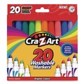 Washable Markers | Cra-Z-Art 44402WM20 Washable Broad Bullet Tip Markers - Assorted Classic/Neon/Pastel Colors (20/Set) image number 0