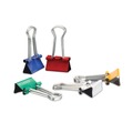 Binding Spines & Combs | Universal UNV31028 Binder Clips with Storage Tub - Small, Assorted (40/Pack) image number 1