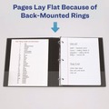 Binders | Avery 05400 3 Slant Rings 1.5 in. Capacity 11 in. x 8.5 in. Heavy-Duty Non Stick View Binder with DuraHinge - Black image number 7