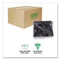 Cutlery | Eco-Products EP-S113 6 in. 100% Recycled Content Spoon - Black (1000/Carton) image number 4