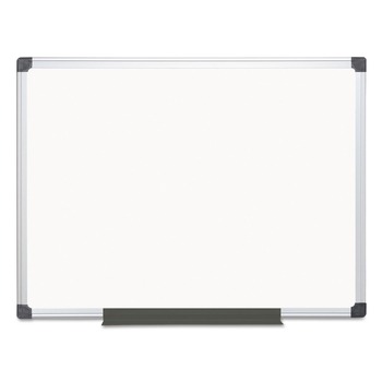 WHITE BOARDS | MasterVision MA0507170 48 in. x 36 in. Value Lacquered Steel Magnetic Dry Erase Board - White Surface/Satin Aluminum Frame