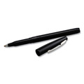 Pens | Pentel R100-A Rolling Writer Medium 0.8 millimeter Stick Rollerball Pen - Black Ink/Barrel (1-Dozen) image number 2