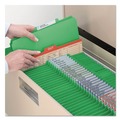 File Folders | Smead 14002 2 in. Expansion Top Tab Classification Folders with 6 SafeSHIELD Fasteners - Letter Size/Green Exterior (10/Box) image number 5