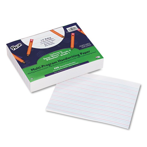 Notebooks & Pads | Pacon P2421 8 x 10.5 16 lb. One-Sided Multi-Program Handwriting Paper - (500/Pack) image number 0
