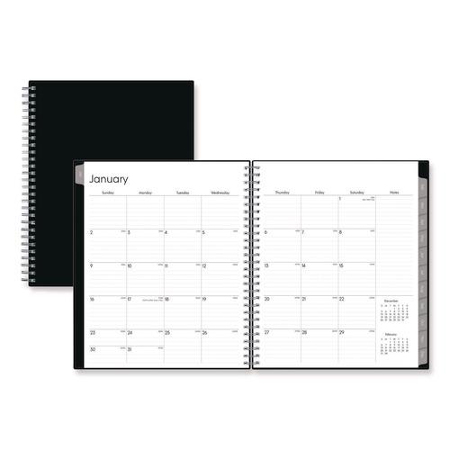 Notebooks & Pads | Blue Sky BLS131794 10 in. x 8 in. 12-Month (Jan-Dec 2026) Enterprise Monthly Planner - Black Cover image number 0