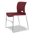 Office Chairs | HON H4041.MB.Y Olson Stacker 300 lbs. Capacity 17.75 in. Seat Height High Density Chair - Mulberry/Chrome (4/Carton) image number 9