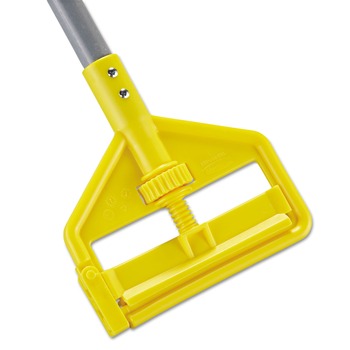 Rubbermaid Commercial FGH14600GY00 Invader Fiberglass Side-Gate 1 in. Diameter x 60 in. Wet-Mop Handle - Gray/Yellow