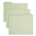 File Folders | Smead 64032 1/3-Cut Tabs Letter Size Erasable FasTab Hanging Folders - Moss (20/Box) image number 0