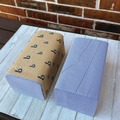 Paper Towels and Napkins | Boardwalk BWK6191 9.05 x 10 Windshield Paper Towels - Blue (9/Carton) image number 4