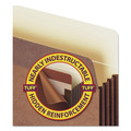 File Folders | Smead 73380 3.5 in. Expansion TUFF Pocket Drop-Front File Pockets with Fully Lined Gussets - Letter Size/Redrope (10/Box) image number 6