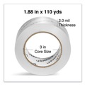 Tapes | Universal UNV53200 3 in. Core 1.88 in. x 110 Yards Deluxe General-Purpose Acrylic Box Sealing Tape - Clear (6/Pack) image number 2