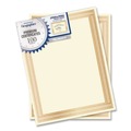 Copy & Printer Paper | Geographics 47833 8.5 in. x 11 in. Award Certificates - Ivory with Traditional Gold Border (100/Pack) image number 1