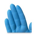 Cleaning Gloves | Ansell 54422 6 mil Thick 9.5 in. Long Powder-Free G10 2PRO Nitrile Gloves - Medium, Blue (100/Box) image number 3