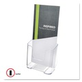 Desk Shelves | Deflecto 77501 4.25w x 3.25d x 7.75h Leaflet Size DocuHolder for Countertop/Wall-Mount - Clear image number 6