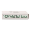Just Launched | Bagcraft 300591 Sani/Shield Printed 16 in. x 1.5 in. Toilet Seat Band - Deep Blue/White (1000/Carton) image number 1
