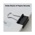 Binding Spines & Combs | Universal UNV10199VP3 Binder Clip Value Pack - Mini, Black/Silver (36/Pack) image number 3