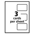 Label & Badge Holders | Avery 05361 2-1/4 in. x 3-1/2 in. Laminated Laser/Inkjet ID Cards - White (30/Box) image number 3