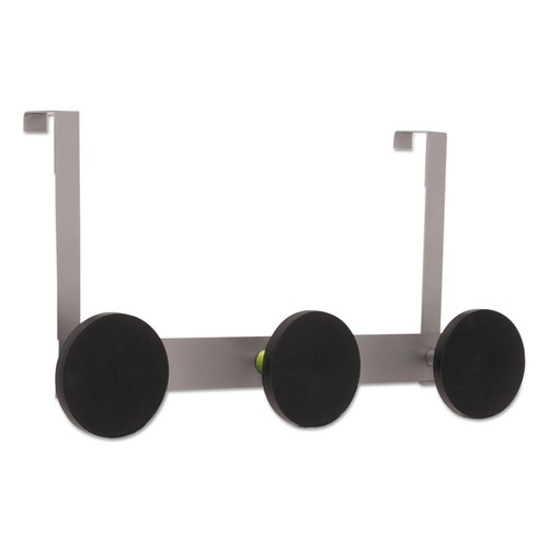 Wall Racks & Hooks | Alba PMS3P 20 lb Capacity Over the Door 3-Peg Coat Hook - Black image number 0