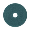  | Boardwalk BWK4019GRE 19 in. Diameter Heavy-Duty Scrubbing Floor Pads - Green (5/Carton) image number 1