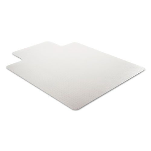 Office Chair Mats | Deflecto CM13233 45 x 53 DuraMat Moderate Use Wide Lipped Chair Mat for Low Pile Carpet - Clear image number 0