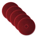 Just Launched | 3M 5100-14 14 in. Low-Speed Buffer Floor Pads - Red (5/Carton) image number 0