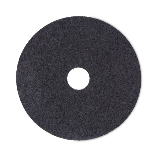  | Boardwalk BWK4018BLA 18 in. Diameter Stripping Floor Pads - Black (5/Carton) image number 0