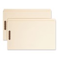 File Folders | Smead 19513 0.75 in. Expansion Straight Top Tab Fastener Folders, 2 Fasteners - Legal Size/Manila Exterior (50/Box) image number 1