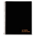 Notebooks & Pads | TOPS 63828 (100) 8.5 in. x 6.75 in. Sheets 1-Subject Narrow Rule JEN Action Planner - Black Cover image number 0