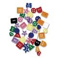 Arts & Crafts Supplies | Creativity Street PAC6120 1 lb Plastic Button Assortment - Assorted Colors/Shapes/Sizes (1/Pack) image number 1