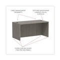 Office Desks & Workstations | Alera ALEVA216030GY 59.13 in. x 29.5 in. x 29.63 in. Valencia Series Straight Front Desk Shell - Gray image number 9
