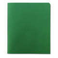 File Folders | Smead 87855 11 in. x 8.5 in. 100-Sheet Capacity 2-Pocket Textured Paper Folder - Green (25/Box) image number 0