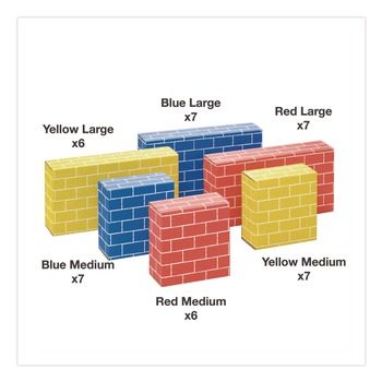 ARTS AND CRAFTS | Bankers Box 1230801 At Play Cardboard Building Block Corrugated Board Assorted 40/Pack