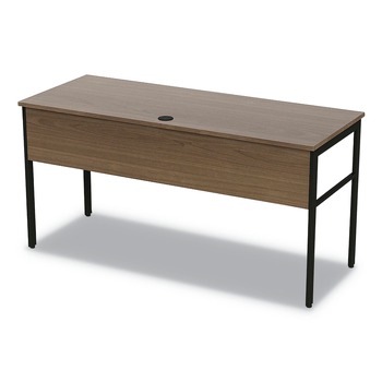 Linea Italia LITUR601NW Urban Series 59 in. x 23.75 in. x 29.5 in. Workstation - Natural Walnut