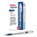 Pens | Pentel BK91-C 1 mm R.S.V.P. Ballpoint Pen - Medium/Blue Ink/Clear/Blue Barrel (1-Dozen) image number 0