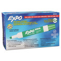 Washable Markers | EXPO 80004A Broad Chisel Tip Low-Odor Dry-Erase Marker - Green (1-Dozen) image number 1