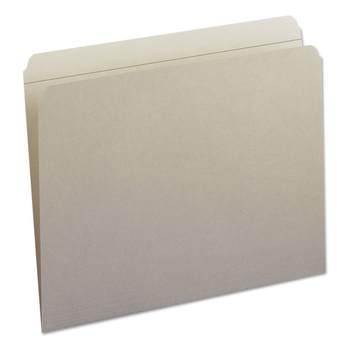 File Folders | Smead 12310 0.75 in. Expansion Reinforced Top Tab Colored File Folders - Letter Size/Gray (100/Box) image number 0