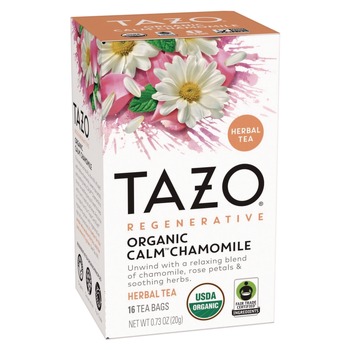 | Tazo 10794522003546 0.73 oz. Tea Bags - Organic Calm Chamomile (96/Carton)
