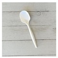 Cutlery | Boardwalk BWKSOUPMWPP 4.86 in. Mediumweight Polypropylene Plastic Soup Spoon Cutlery - White (1000/Carton) image number 2