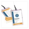 Avery | Avery 08521 4.25 in. x 6 in. Top Load Lanyard-Style Badge Holder with Laser/Inkjet Inserts - White (75/Pack) image number 2