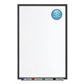 White Boards | Quartet 2544B Classic Series 48 in. x 36 in. Porcelain Magnetic Dry Erase Board - White Surface/Black Aluminum Frame image number 4