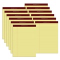 Notebooks & Pads | TOPS 63950 (50) Canary-Yellow 8.5 in. x 11.75 in. Sheets Wide/Legal Rule Docket Gold Ruled Perforated Pads (12/Pack) image number 0